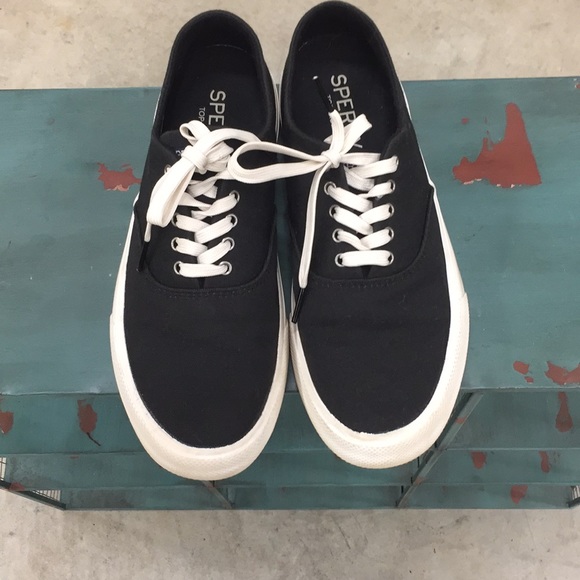 black sperry sneakers womens